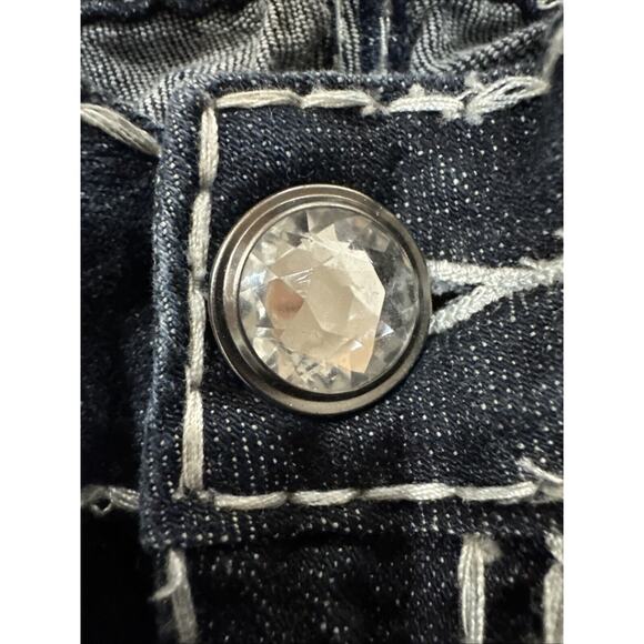 LA Idol USA Jeans Blue Bootcut Embellished Denim Women's Size 9 W: 32 L: 18 - Picture 6 of 16